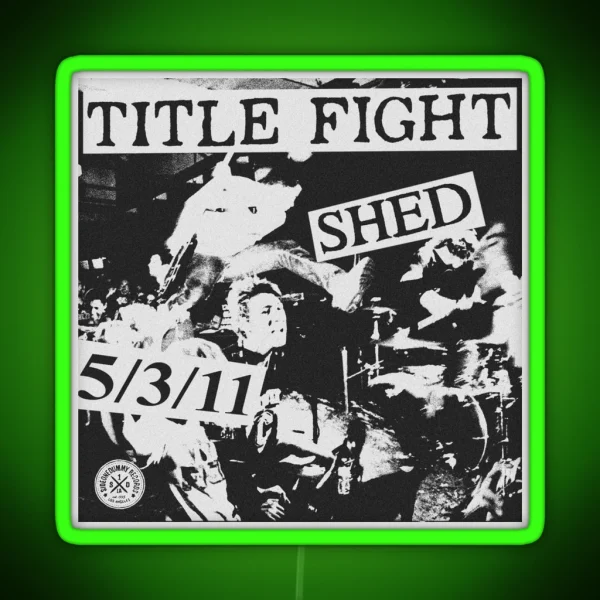 Title Fight Shed Graphic RGB Neon Sign