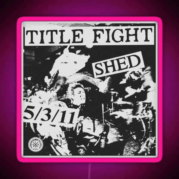 Title Fight Shed Graphic RGB Neon Sign