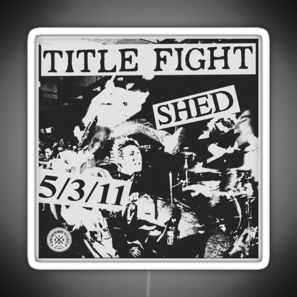 Title Fight Shed Graphic RGB Neon Sign