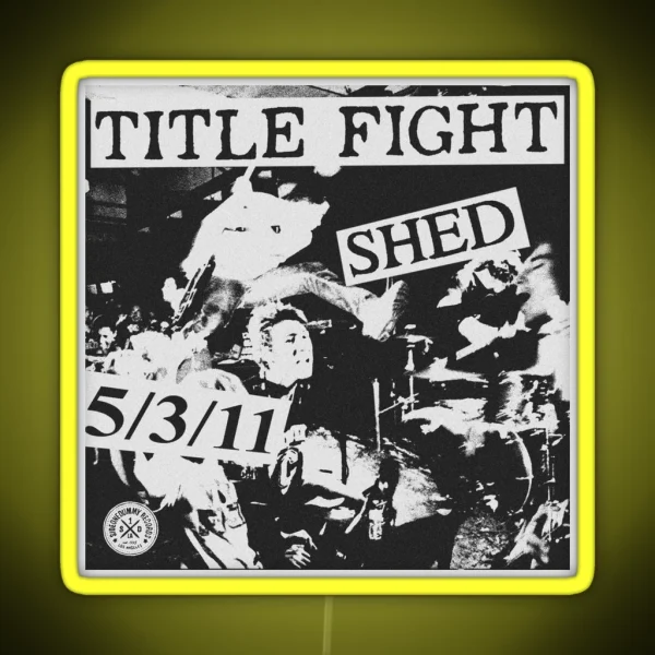 Title Fight Shed Graphic RGB Neon Sign