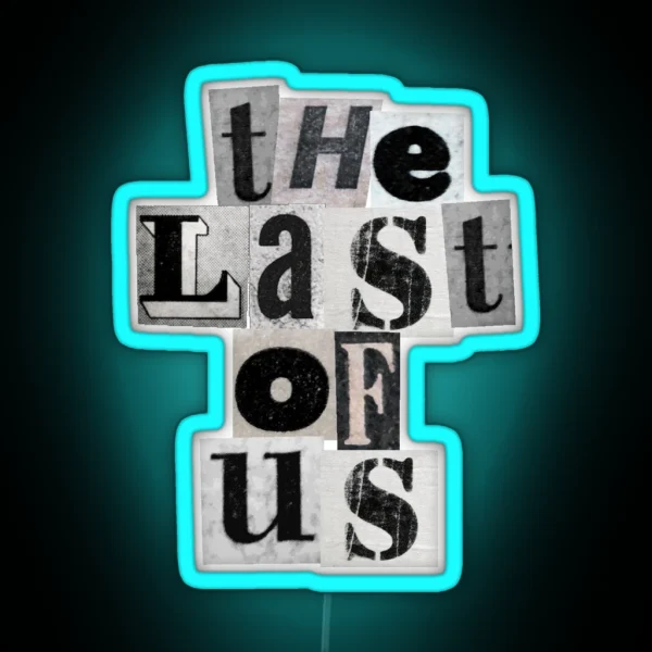 TLOU Newspaper Logo RGB Neon Sign