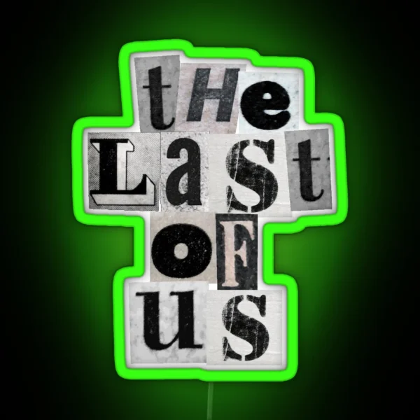 TLOU Newspaper Logo RGB Neon Sign