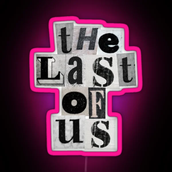 TLOU Newspaper Logo RGB Neon Sign