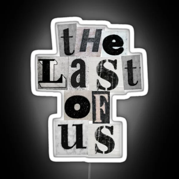 TLOU Newspaper Logo RGB Neon Sign