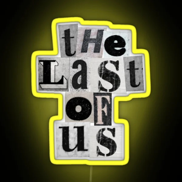 TLOU Newspaper Logo RGB Neon Sign