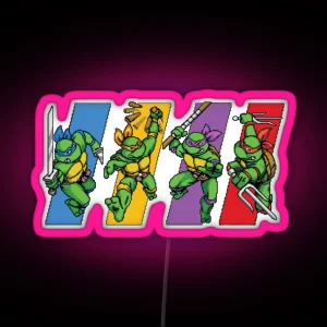 TMNT Character Select RGB Neon Sign