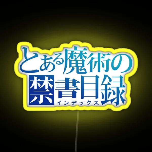 To Aru Majutsu No Index RGB Neon Sign