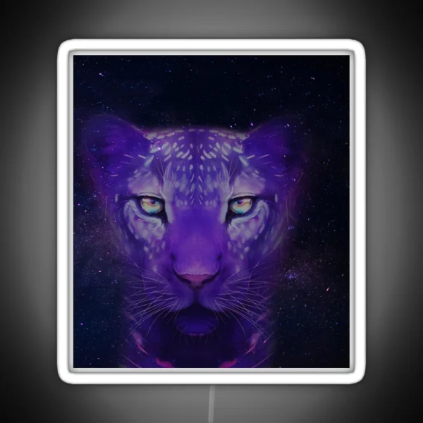 To My Daughter Lion Purple Love Mom RGB Neon Sign