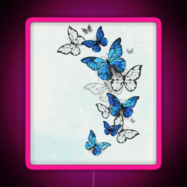 To My Daughter Mom Pink Golden Glitter RGB Neon Sign