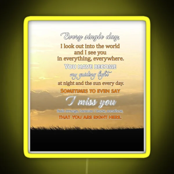 To My Mom Ticket Backgroud Clasic RGB Neon Sign