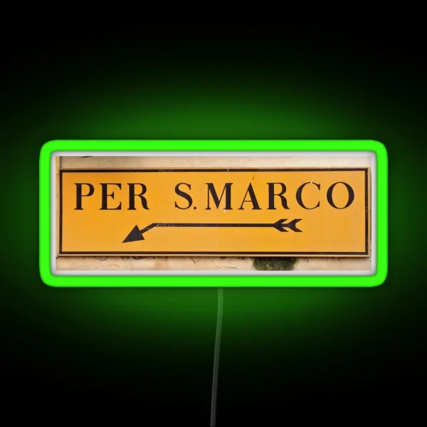 To San Marco RGB Neon Sign