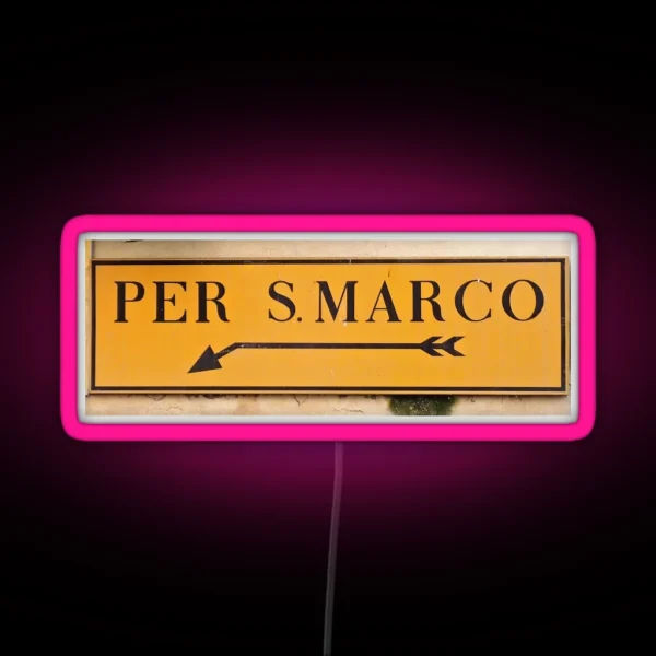 To San Marco RGB Neon Sign