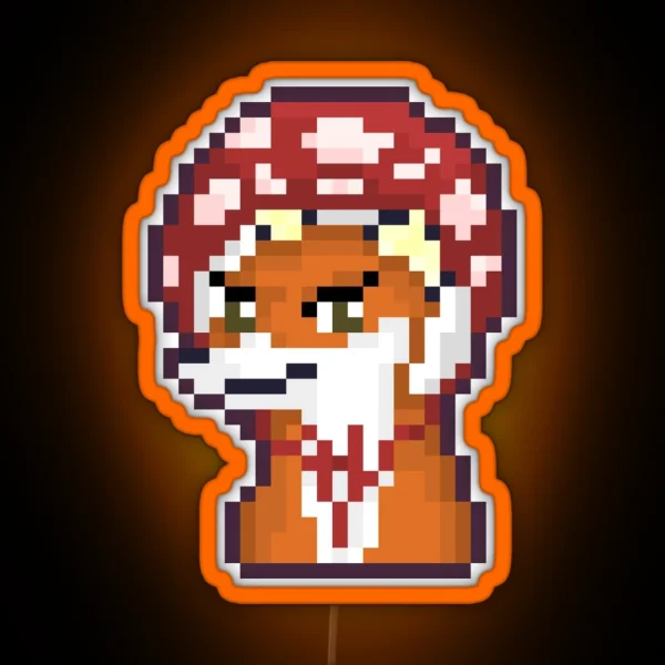 Toadstool Fox RGB Neon Sign