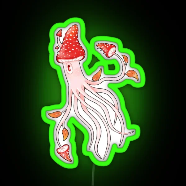 Toadstool Squid RGB Neon Sign