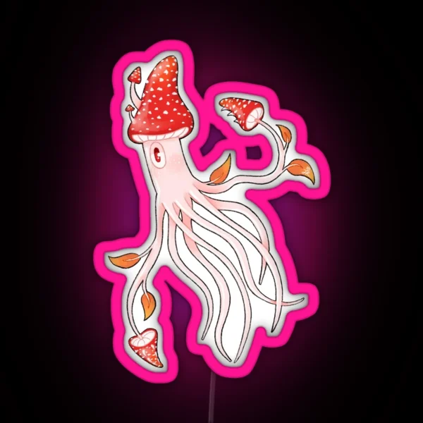 Toadstool Squid RGB Neon Sign