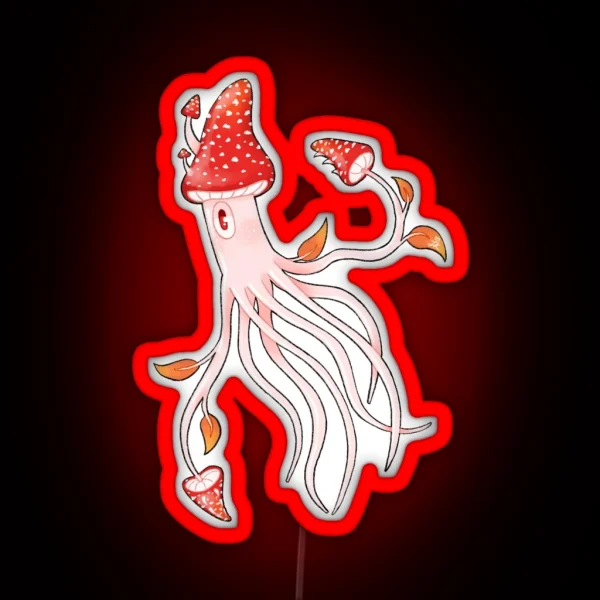 Toadstool Squid RGB Neon Sign