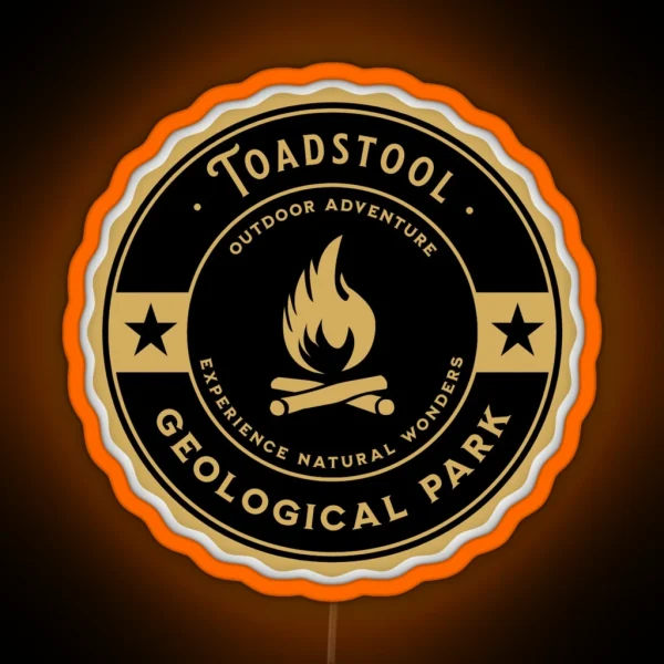 Toadstool State Park Nebraska RGB Neon Sign