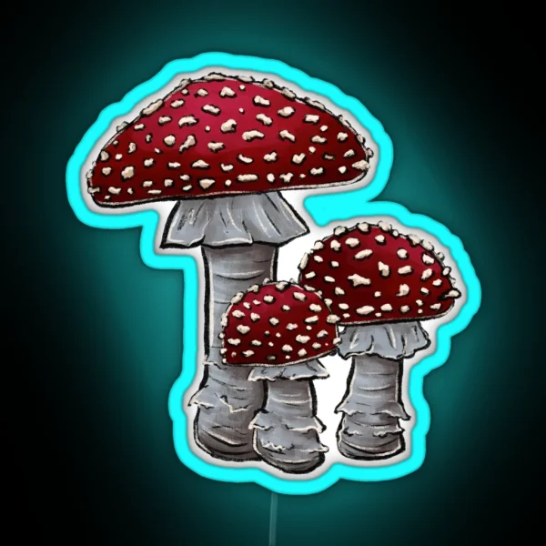 Toadstools 2 RGB Neon Sign