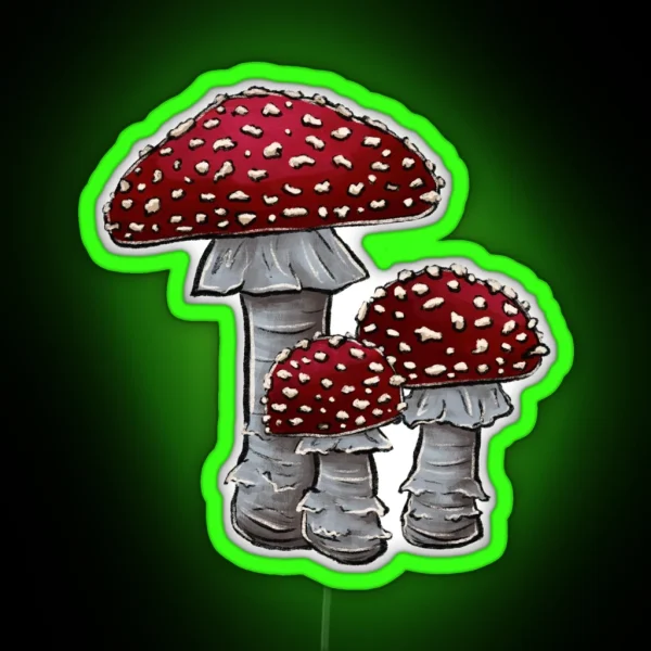 Toadstools 2 RGB Neon Sign