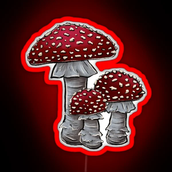 Toadstools 2 RGB Neon Sign