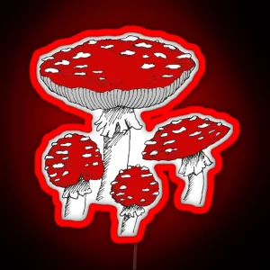 Toadstools Fly Agaric RGB Neon Sign