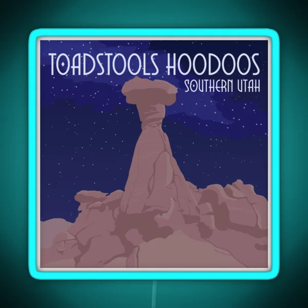 Toadstools Hoodoos RGB Neon Sign