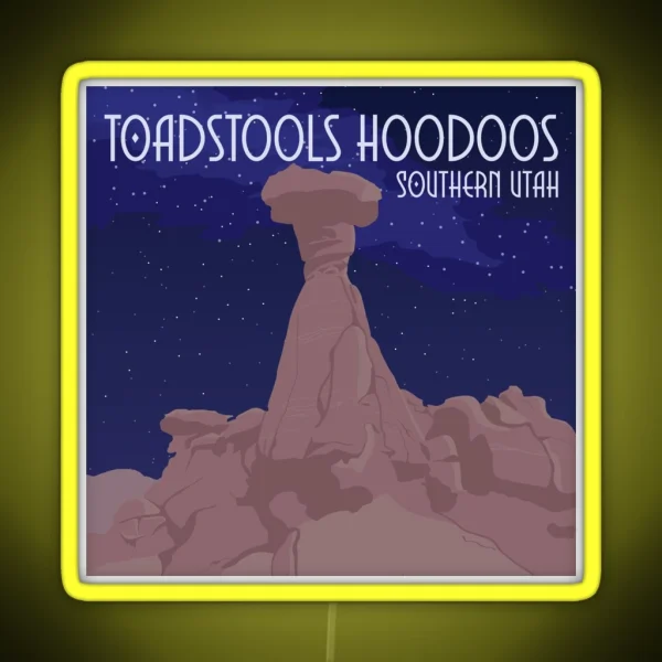 Toadstools Hoodoos RGB Neon Sign