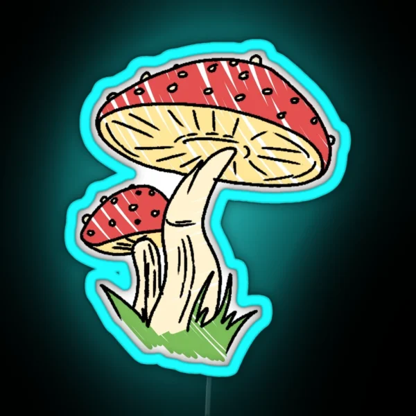 Toadstools RGB Neon Sign