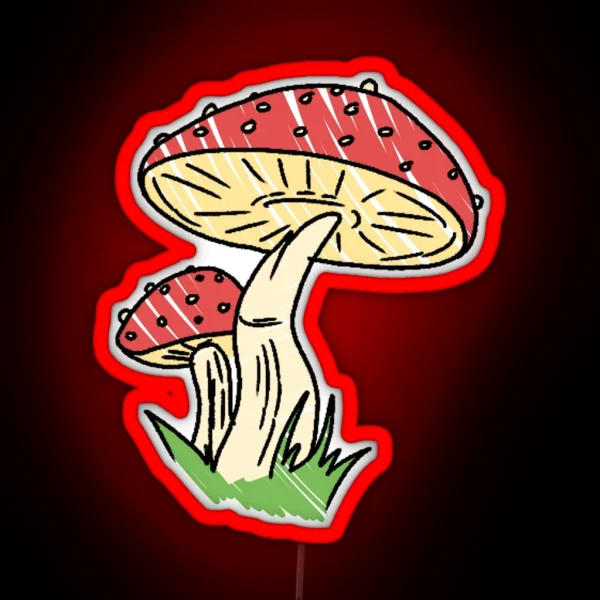 Toadstools RGB Neon Sign