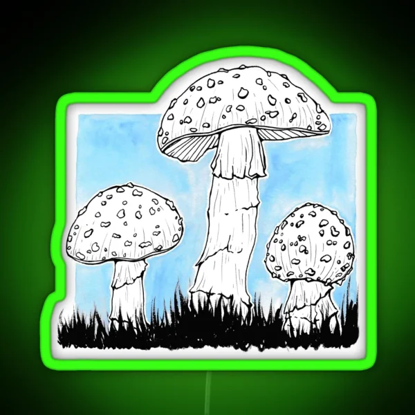Toadstools RGB Neon Sign