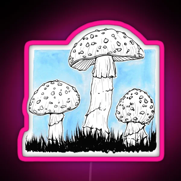 Toadstools RGB Neon Sign