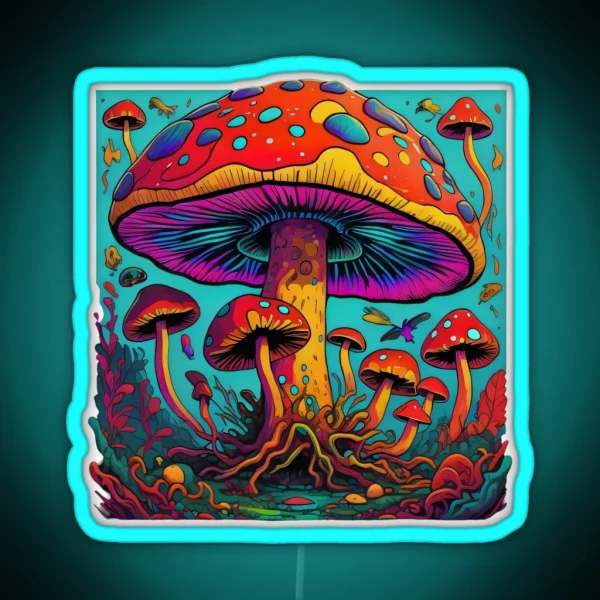 Toadstools RGB Neon Sign