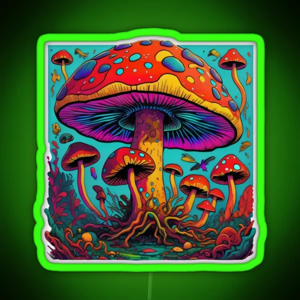 Toadstools RGB Neon Sign