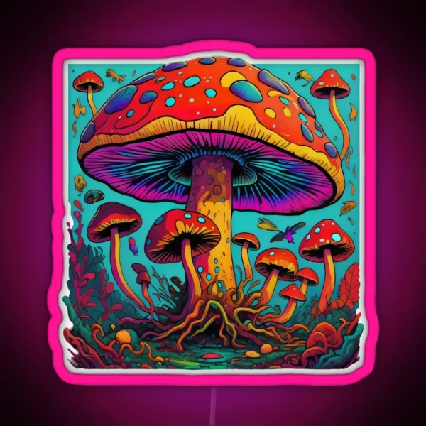 Toadstools RGB Neon Sign