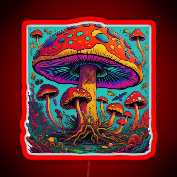 Toadstools RGB Neon Sign