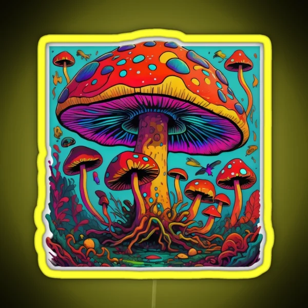 Toadstools RGB Neon Sign