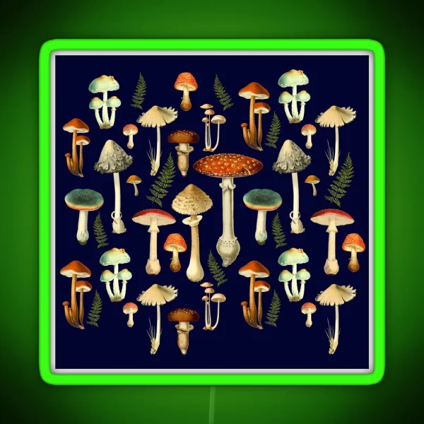 Toadstools RGB Neon Sign