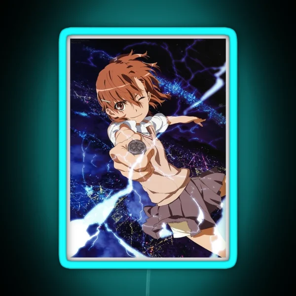 Toaru Kagaku Misaka Mikoto RGB Neon Sign