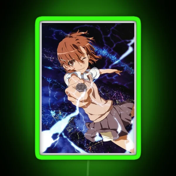 Toaru Kagaku Misaka Mikoto RGB Neon Sign