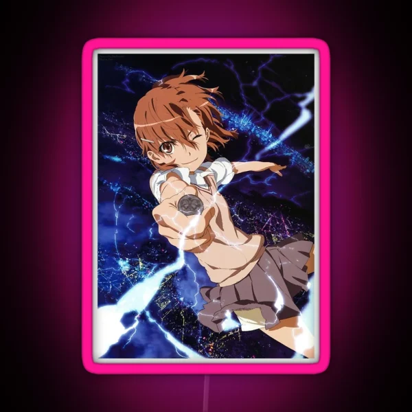 Toaru Kagaku Misaka Mikoto RGB Neon Sign