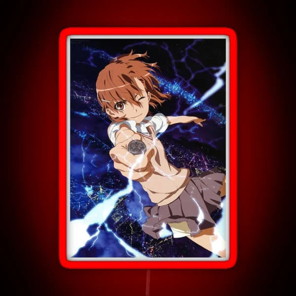 Toaru Kagaku Misaka Mikoto RGB Neon Sign