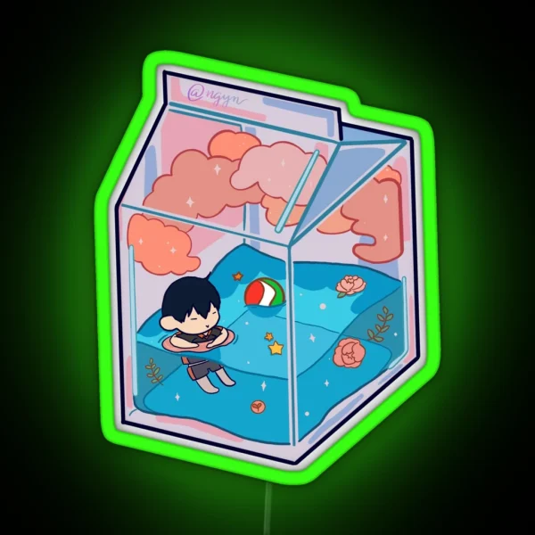 Tobiochan In Milkbox RGB Neon Sign