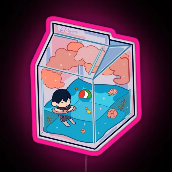 Tobiochan In Milkbox RGB Neon Sign