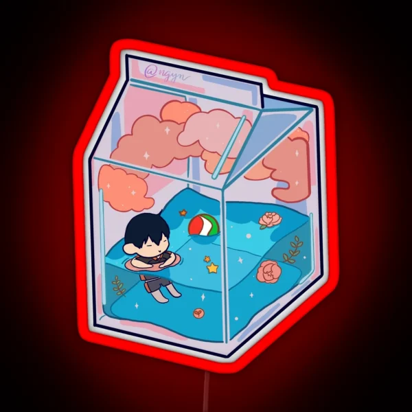 Tobiochan In Milkbox RGB Neon Sign