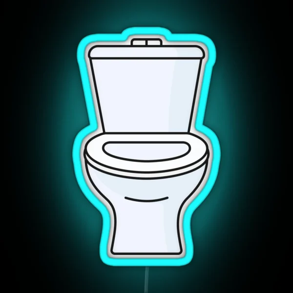 Toilet Seat RGB Neon Sign