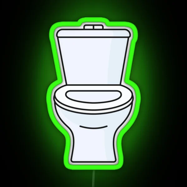 Toilet Seat RGB Neon Sign