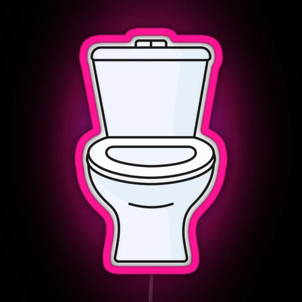 Toilet Seat RGB Neon Sign