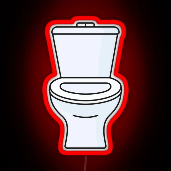 Toilet Seat RGB Neon Sign