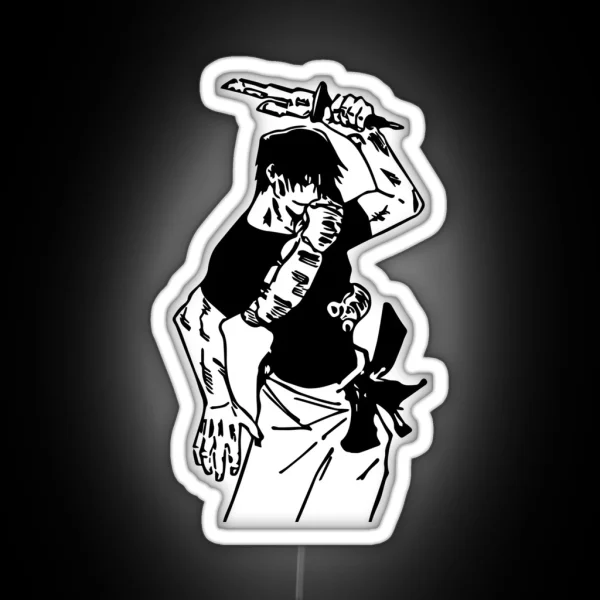 Toji With Inverted Spear JJK RGB Neon Sign