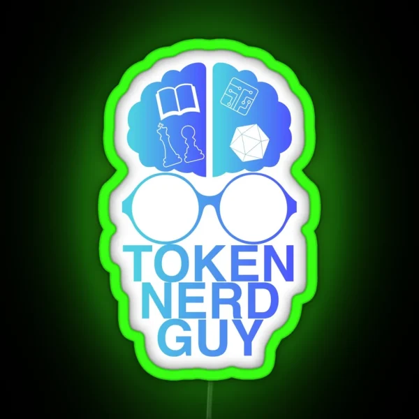 Token Nerd Guy RGB Neon Sign